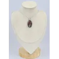 Pendentif argent Eudialyte oval - Pendentifs pierres naturelles