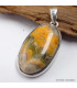 Pendentif rond Jaspe Bourdon oval Pendentifs pierres naturelles LAM16.2