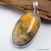 Pendentif rond Jaspe Bourdon oval Pendentifs pierres naturelles LAM16.2