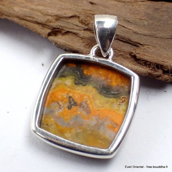 Bijou Pendentif Jaspe Bourdon indonésien Bijoux en Jaspe Bourdon LAM16.3