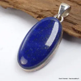 Pendentif oval Lapis Lazuli qualité AAA - Bijoux en Lapis-lazuli