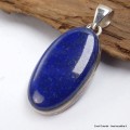 Pendentif oval Lapis Lazuli qualité AAA Bijoux en Lapis-lazuli LAM24.5