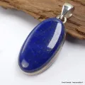 Pendentif oval Lapis Lazuli qualité AAA - Bijoux en Lapis-lazuli