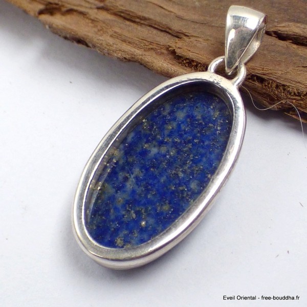 Pendentif oval Lapis Lazuli qualité AAA Bijoux en Lapis-lazuli LAM24.5