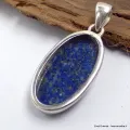 Pendentif oval Lapis Lazuli qualité AAA - Bijoux en Lapis-lazuli