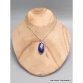 Pendentif argent oval Lapis Lazuli qualité AAA - Bijoux en Lapis-lazuli