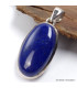 Pendentif argent oval Lapis Lazuli qualité AAA Bijoux en Lapis-lazuli LAM24.6