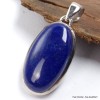 Pendentif argent oval Lapis Lazuli qualité AAA Bijoux en Lapis-lazuli LAM24.6
