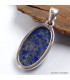 Pendentif argent oval Lapis Lazuli qualité AAA Bijoux en Lapis-lazuli LAM24.6