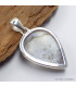 Pendentif Pierre de Lune bleue et Tourmaline 