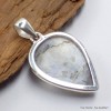 Pendentif Pierre de Lune bleue et Tourmaline
