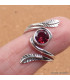 Bague argent Grenat facetté T 53 à 64 Bijoux en Grenat SK41