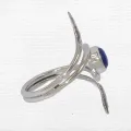 Bague Lapis Lazuli motif feuille T 54 à 64 - Bagues pierres naturelles