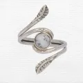 Bague Merlinite motif feuilles T 52 à 64 - Bagues pierres naturelles