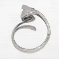 Bague Merlinite motif feuilles T 52 à 64 - Bagues pierres naturelles