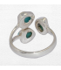 Bague 3 Turquoise Kingman taille ajustable Bagues pierres naturelles SK42