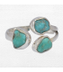 Bague 3 Turquoise Kingman taille ajustable Bagues pierres naturelles SK42