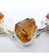 Bracelet en argent Citrine brute 