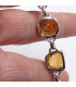 Bracelet en argent Citrine brute 