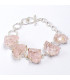 Bracelet Quartz rose brut 