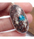 Gros Pendentif Cristal de Cavansite cabochon 