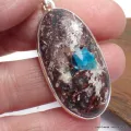 Gros Pendentif en Cristal de Cavansite - Pendentifs pierres naturelles