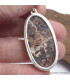 Gros Pendentif Cristal de Cavansite cabochon 
