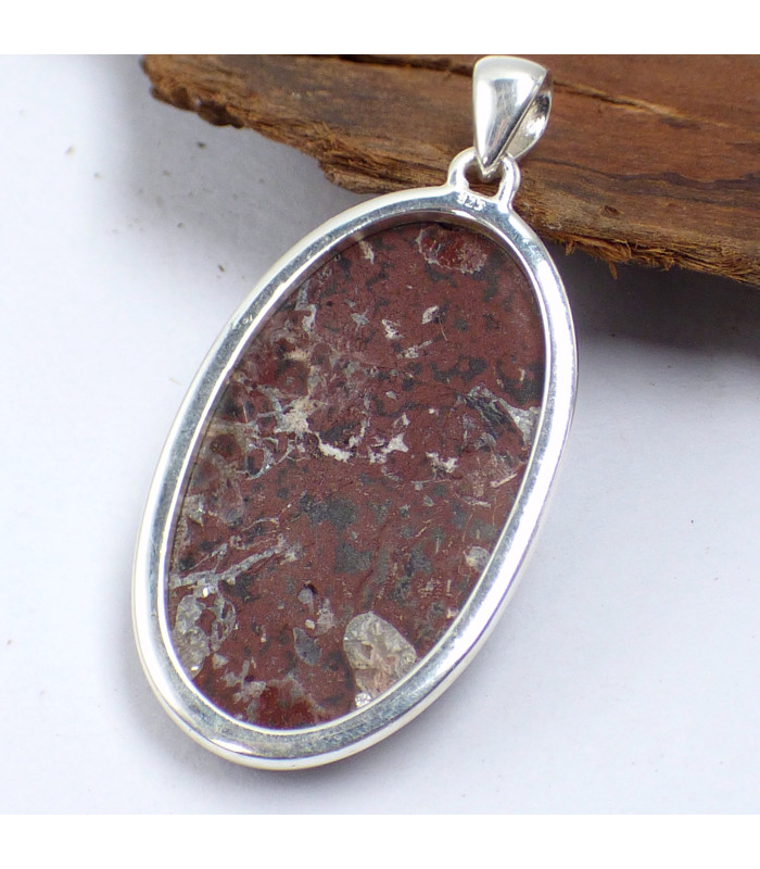 Pendentif Cavansite sur roche-mère