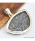 Pendentif semi-rond Opale welo sur pyrite