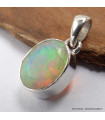 Pendentif goutte Opale Ethiopienne facettée 