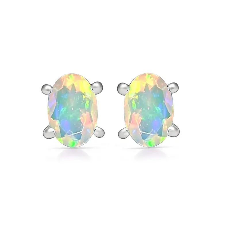 Boucles d'oreilles en Opale Ethiopienne - Bijoux en Opales