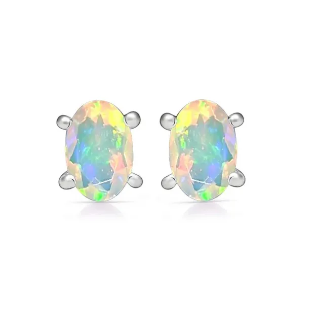 Boucles d'oreilles en Opale Ethiopienne - Bijoux en Opales