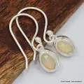 Boucles d'oreilles ovales en Opale Ethiopienne - Bijoux en Opales