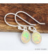 Boucles d'oreilles ovales en Opale Ethiopienne Bijoux en Opales SK44.1