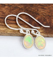 Boucles d'oreilles ovales en Opale Ethiopienne Bijoux en Opales SK44.1