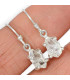 Boucles d'oreilles Diamant d'Herkimer brut Bijoux en Diamant d'Herkimer SK45
