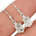 Boucles d'oreilles Diamant d'Herkimer brut - Bijoux en Diamant d'Herkimer