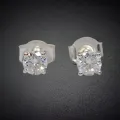 Clous d'oreilles Authentique Moissanite - Boucles d'oreilles en pierres naturelles