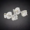 Clous d'oreilles Authentique Moissanite - Boucles d'oreilles en pierres naturelles