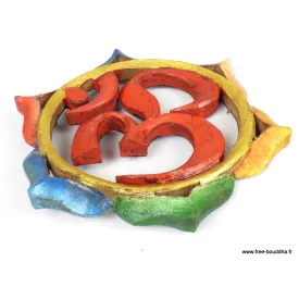 Décoration murale Om hindouiste 20 cm - Décoration tibétaine