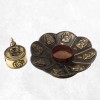 Brûleur d'encens tibétain Lotus et Bouddha Encens tibétains, accessoires BETLOT1.1