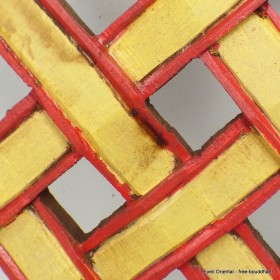 Décoration Noeud infini bouddhiste en bois Décoration tibétaine DECOLL6
