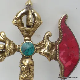 Phurba tibétain Dorjé et Kartika en laiton - Objets rituels bouddhistes