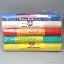 Lot de 5 Encens pour rituels bouddhistes Tibétains - Encens tibétains, accessoires