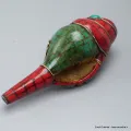 Conque tibétaine bouddhiste Om et mantra - Conque tibétaine