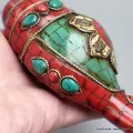 Conque tibétaine conch Om tibétain - Conque tibétaine