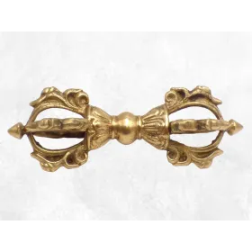 Dorjé tibétain puissant à 4 branches 14 cm - Dordjé, double dorjé (sans cloche)