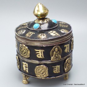 Boîte à bijoux tibétaine 2 mantras 
