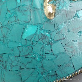 Kartika tibétain (drigug) laiton et turquoise naturelle Kartika Tibétain Bouddhiste KD3