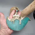 Kartika tibétain (drigug) laiton et turquoise naturelle - Kartika Tibétain Bouddhiste